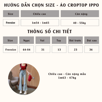 Áo croptop IPPO - 10505