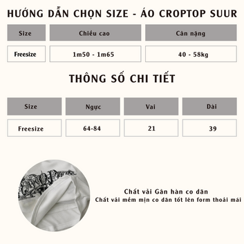Áo croptop SUUR - 10577