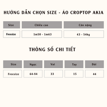 Áo croptop AKIA - 10564
