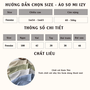 Áo croptop sơ mi IZY - 10514