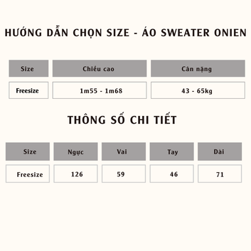 Áo sweater ONIEN - 10630