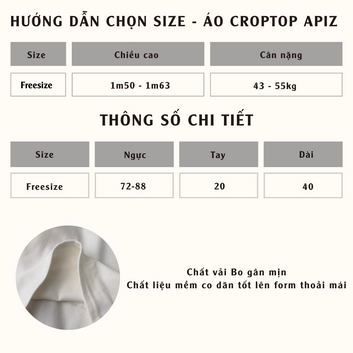 Áo croptop APIZ - 10549