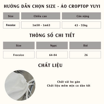 Áo Croptop YUYI - 10503