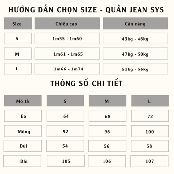 Quần jeans SYS -2985