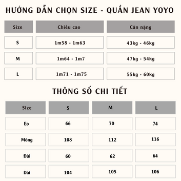 Quần jeans YOYO - 2999