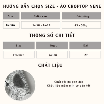Áo Croptop NENE - 10489