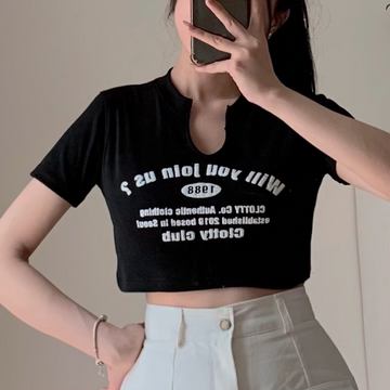 Áo croptop tay ngắn VYZ - 10519